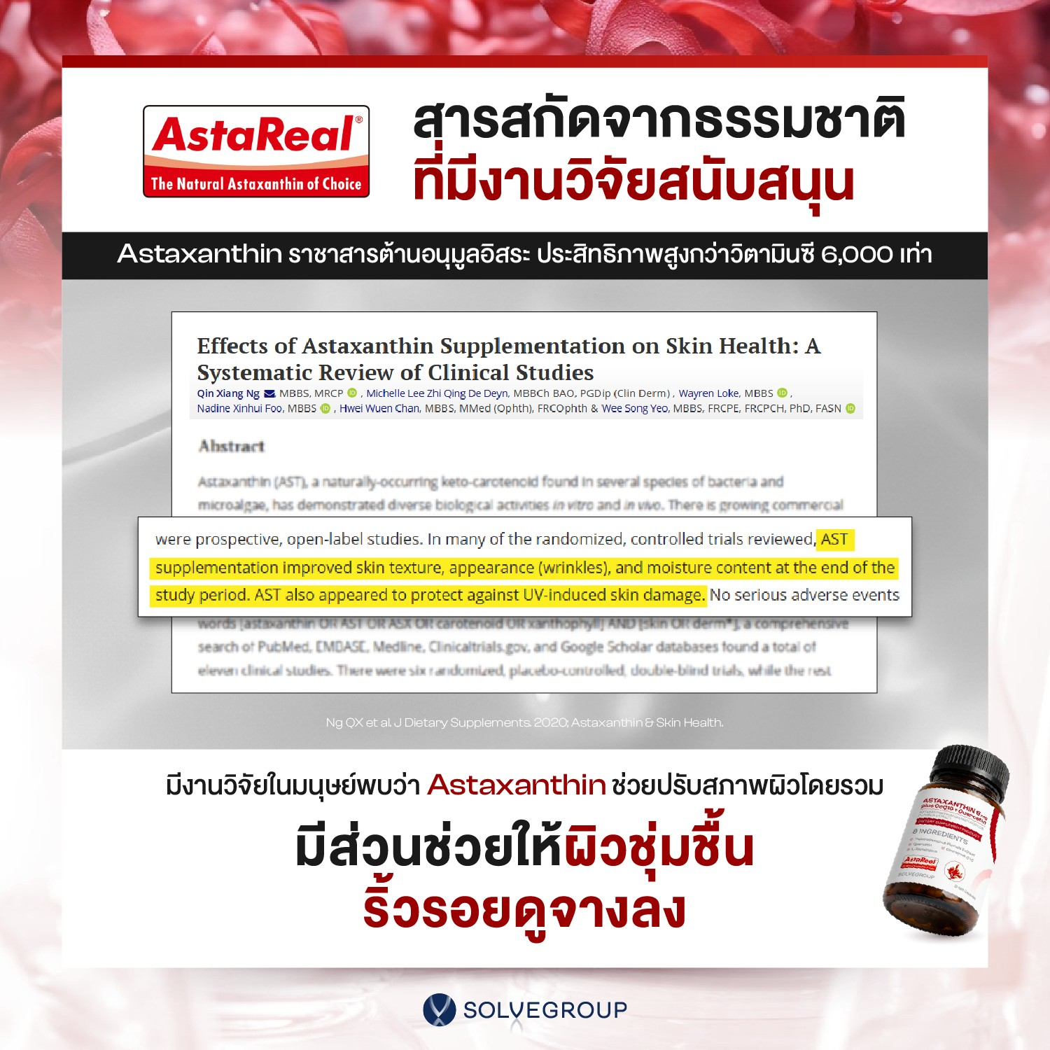 ASTAXANTHIN 6mg plus CoQ10 + Quercetin