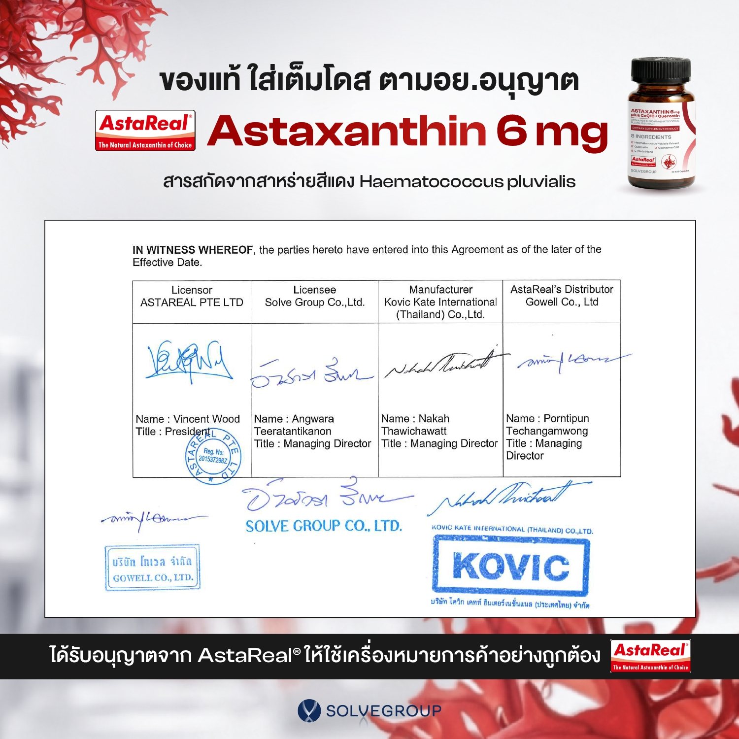 ASTAXANTHIN 6mg plus CoQ10 + Quercetin